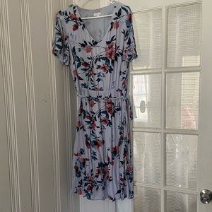 J-jill floral midi dress